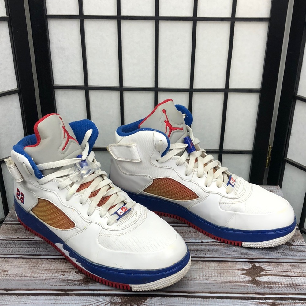 Air Jordan 5 V Fusion Varsity Red Blue Ribbon